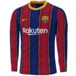 Barcelona Home Kit Long Sleeve 2021